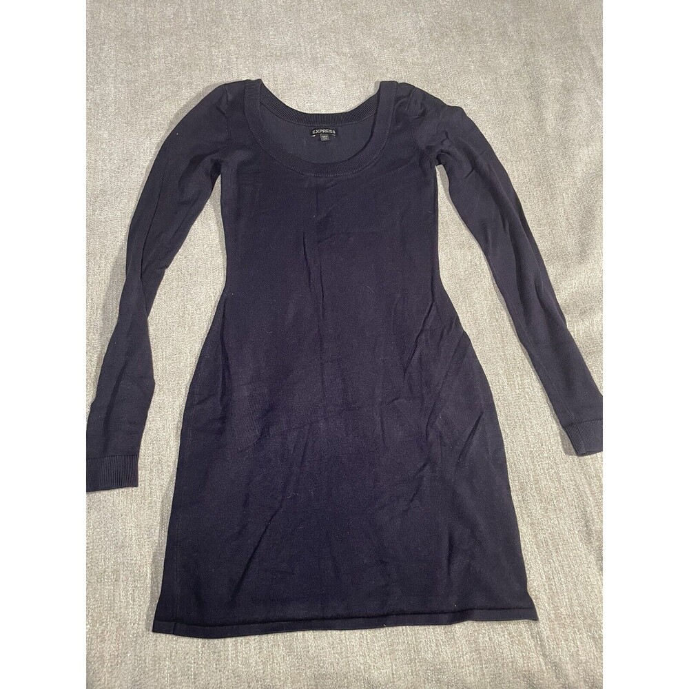 Express Sweater Dress Women’s Xtra Small Purple Maxi Long Sleeve Dress